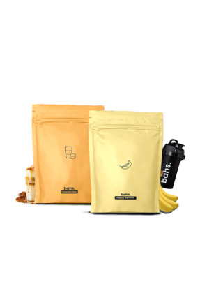 Bahs Proteinli Öğün Tozu | 1 Happy Banana 1 Caramel Latte | 1 Shaker HEDİYE