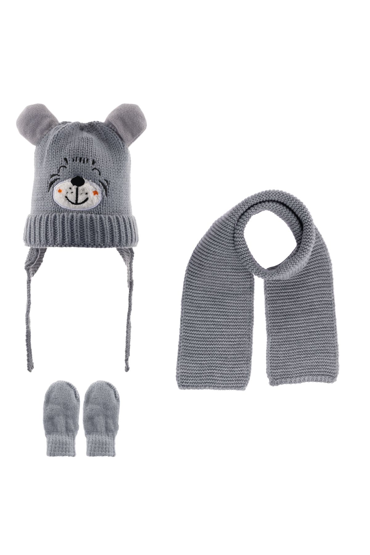 Baby boy hat scarf discount and gloves set