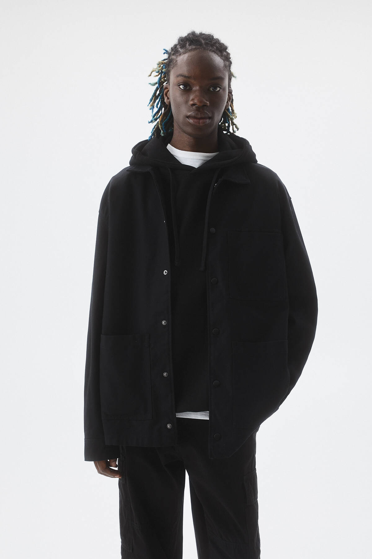 Multi-pocket cotton jacket