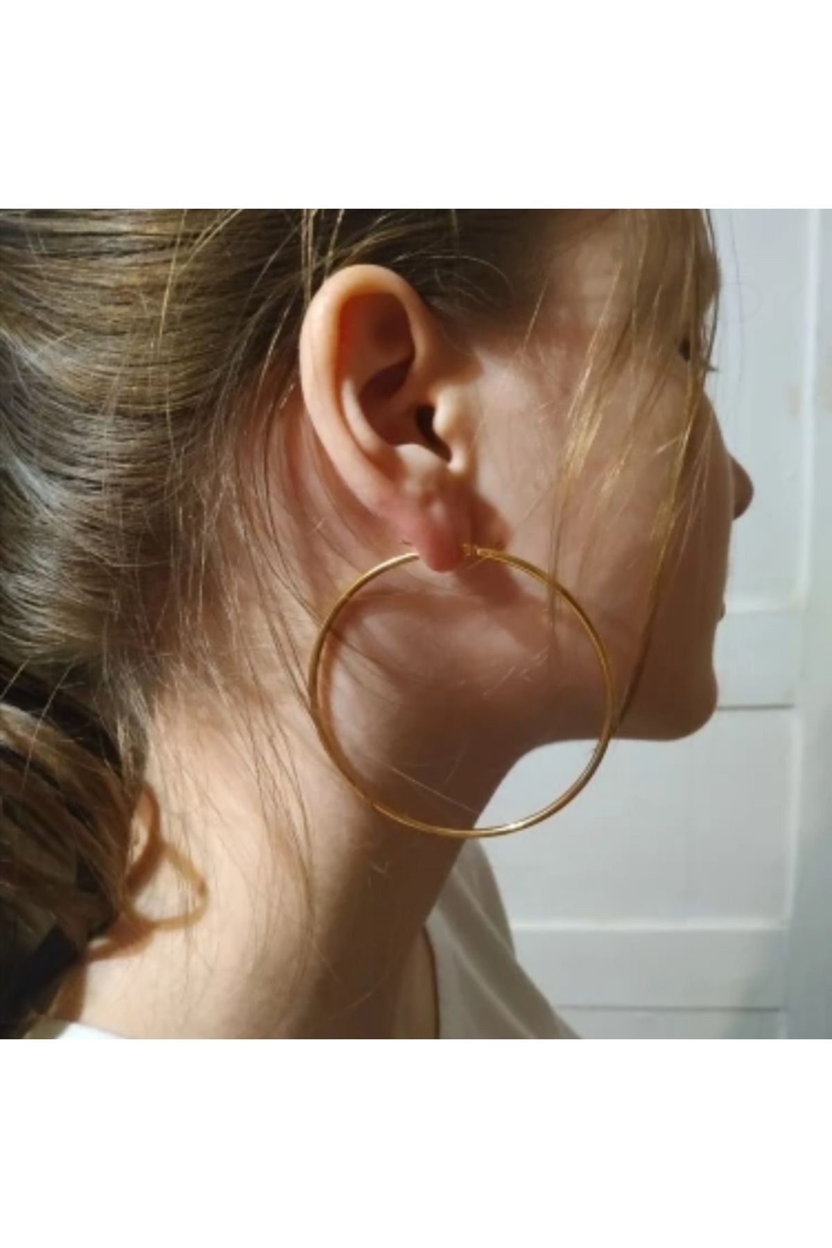 Gold surgical best sale steel earrings