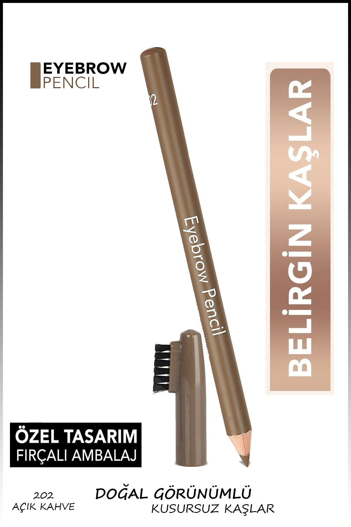 Nera Classy Fırça Kapaklı Kaş Kalemi - Eyebrow Pencil -202/203