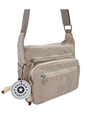 Serenity Klinkır Postacı Çanta Bol Cepli Çapraz Askılı Kadın Çanta Yağmur Geç...