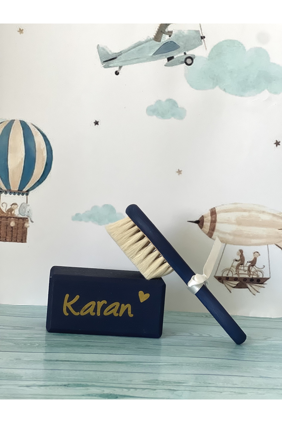 Kişiye Özel Gold Isimli Lacivert 2li Set