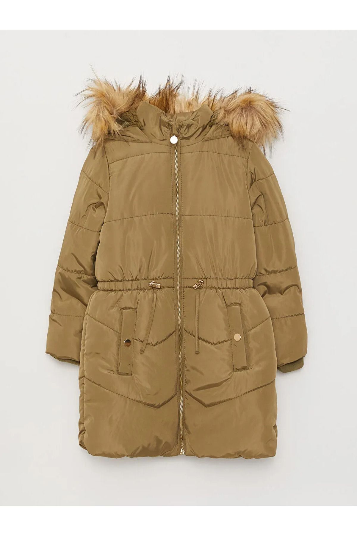LC Waikiki LCW Kids Hooded Basic Girl s Parka Trendyol