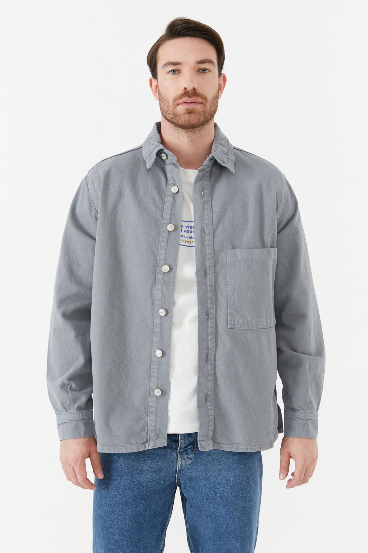 Denim shirt clearance to work