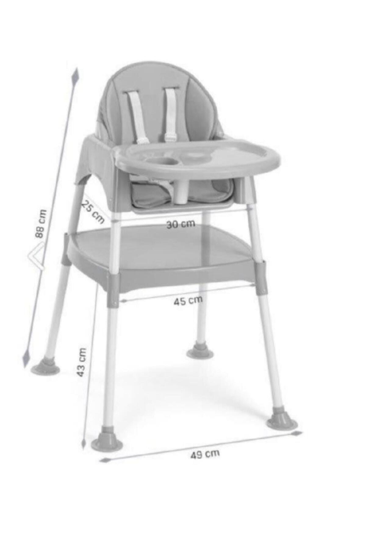 babydoor & Mama Star Çalışma Masalı Pedli Mama Sandalyesi Gri 3 In 1 fotoğrafı 4 (önizleme)