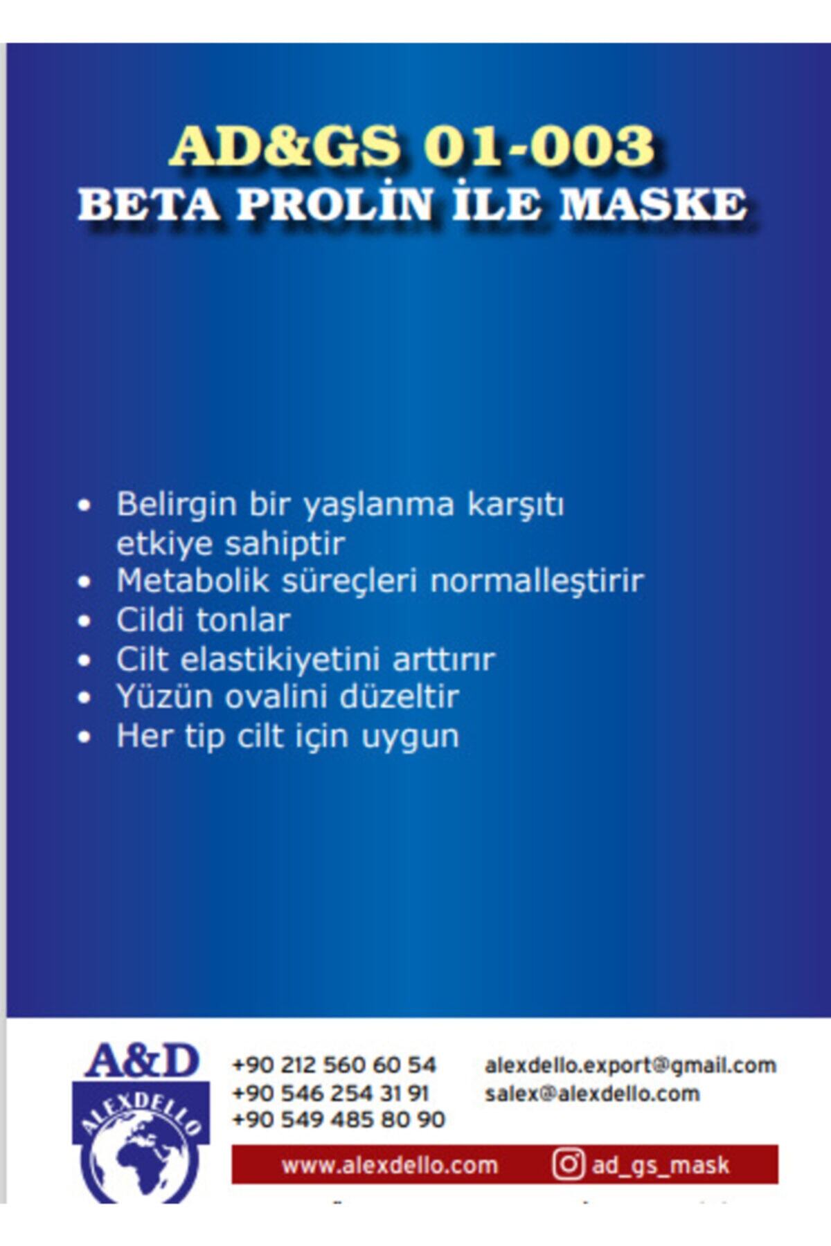 ماسک صورت زنانه – مردانه  ALEXDELLO YÜZ BAKIM MASKE | AD003 اورجینال - تصویر 3