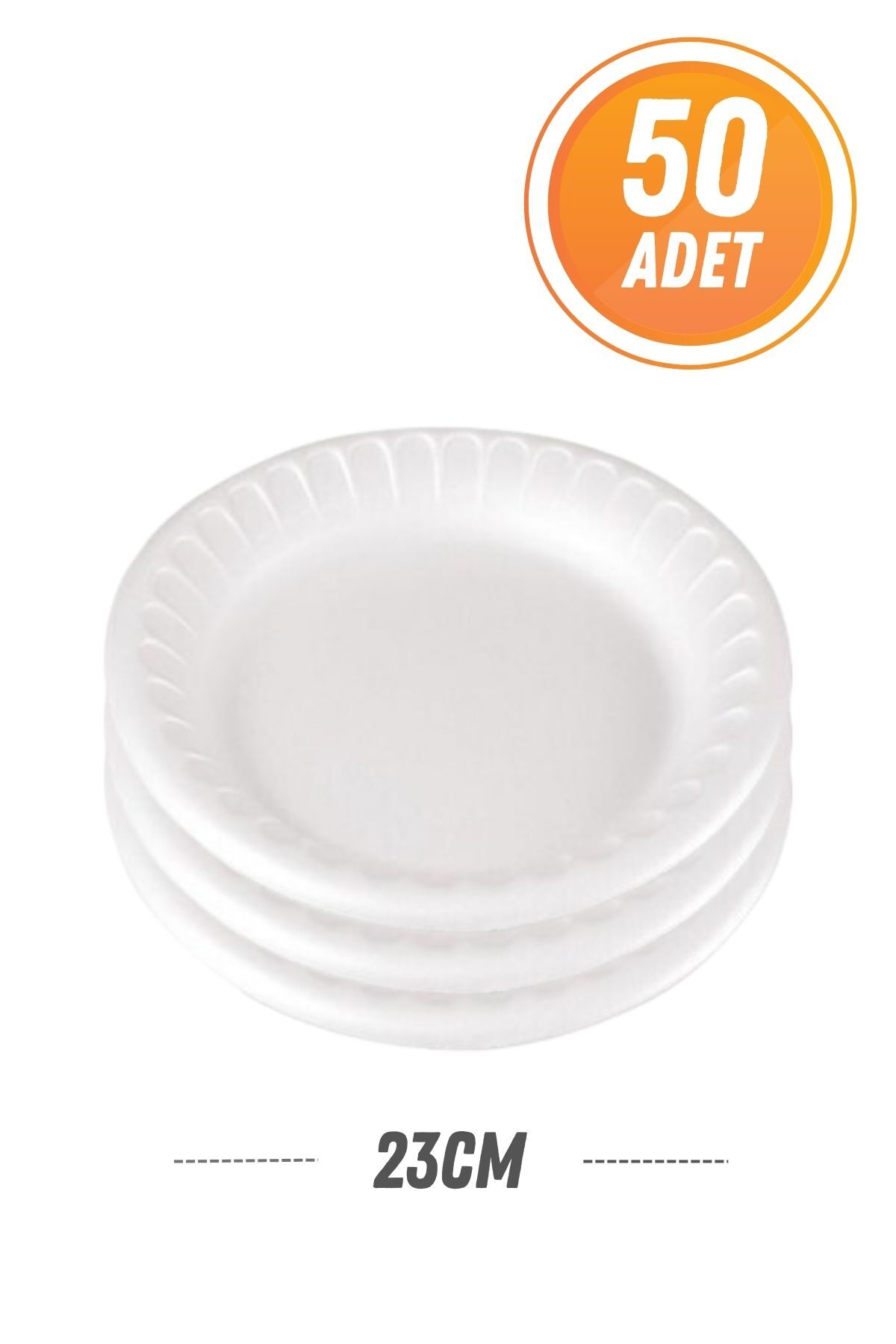 Eliz Party 23cm Köpük Tabak 50 Adet