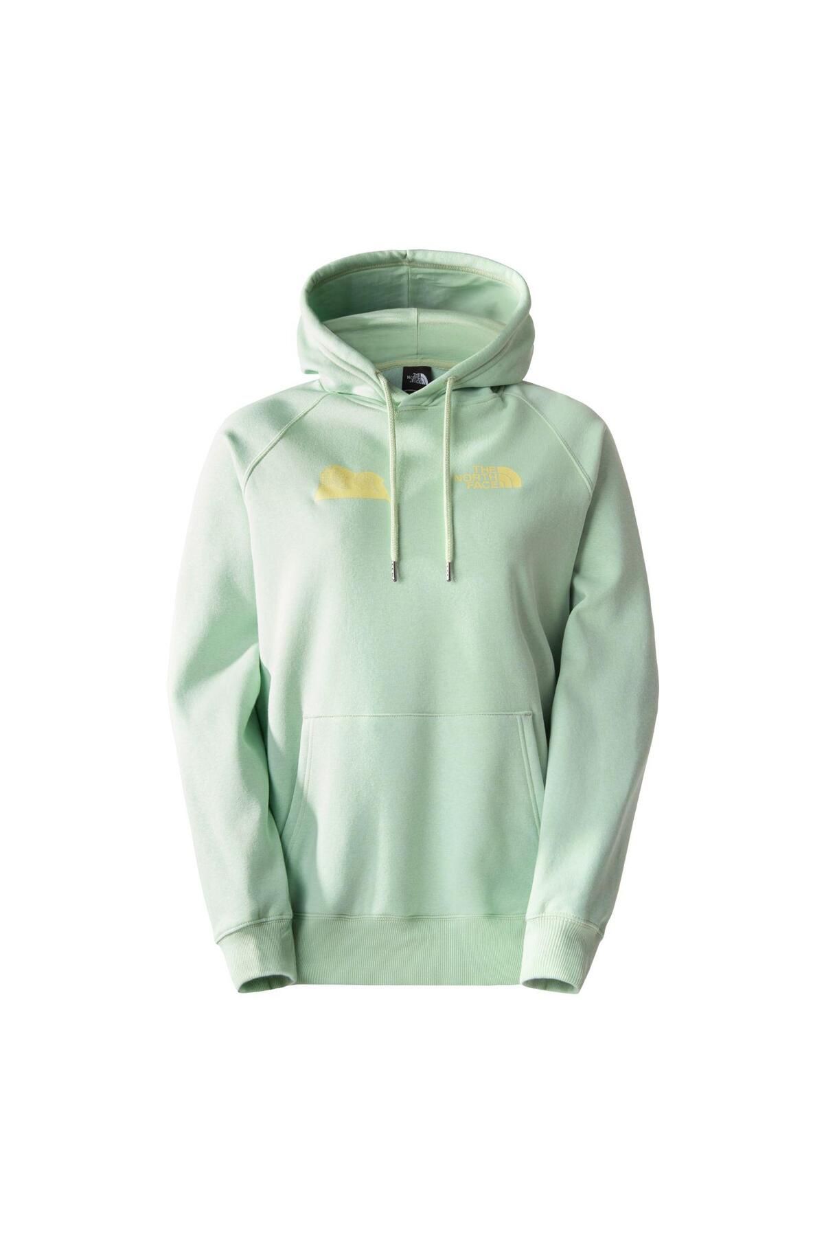 Green north face hoodie hotsell