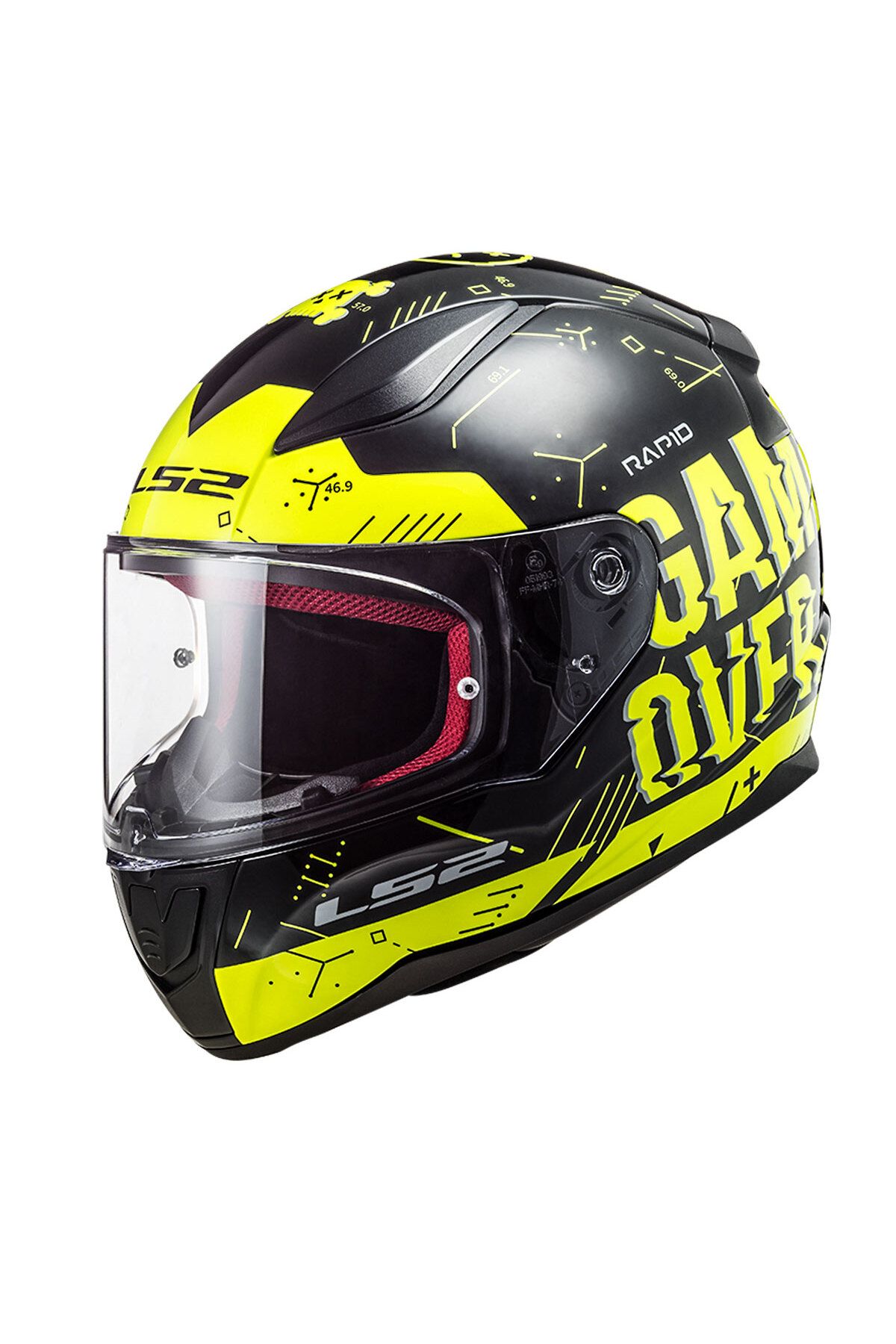 LS2 Motorcycle Helmets Black Closed Helmets Trendyol