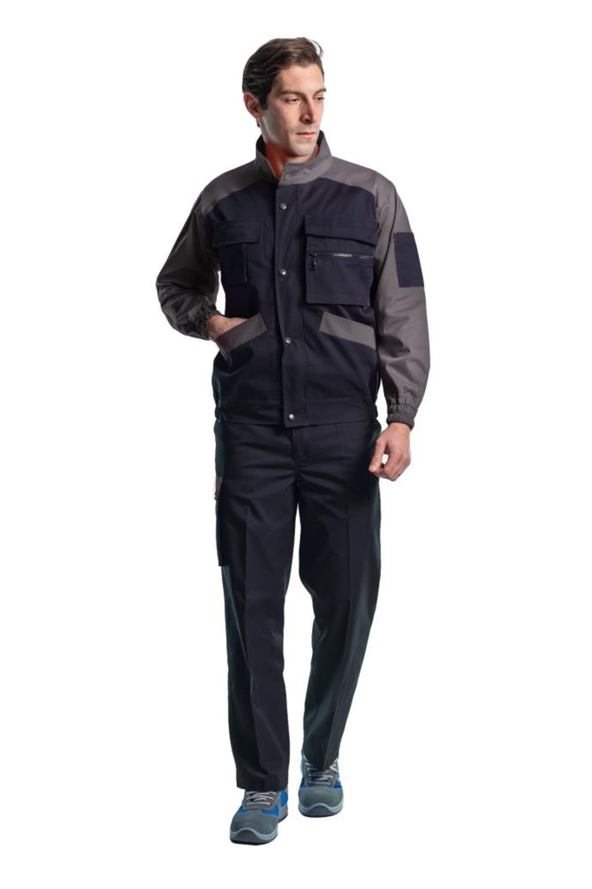 Şensel Set Haine De Lucru Bleumarin-gri - 90e274 - 2XL