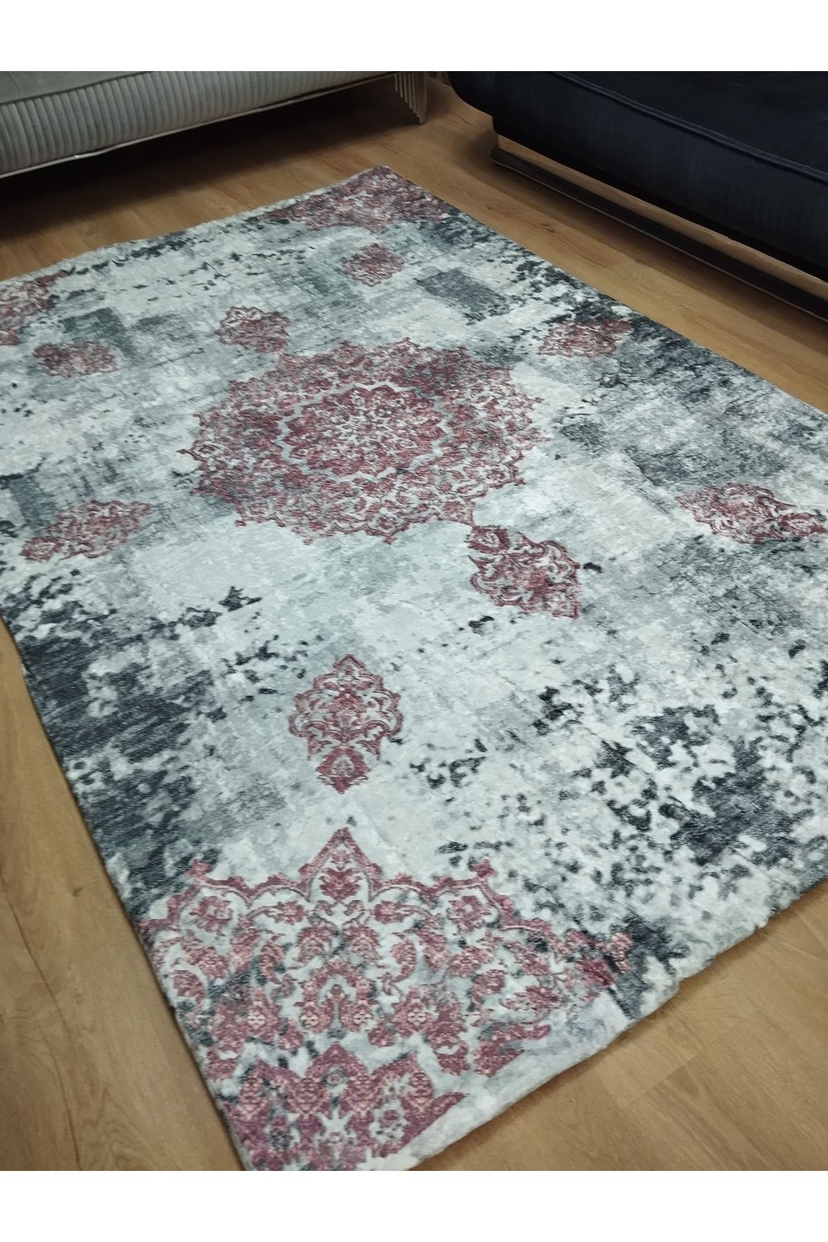 ESPİCAL HOME-Elastic Carpet Cover Made of Soft Velvet Fabric 3