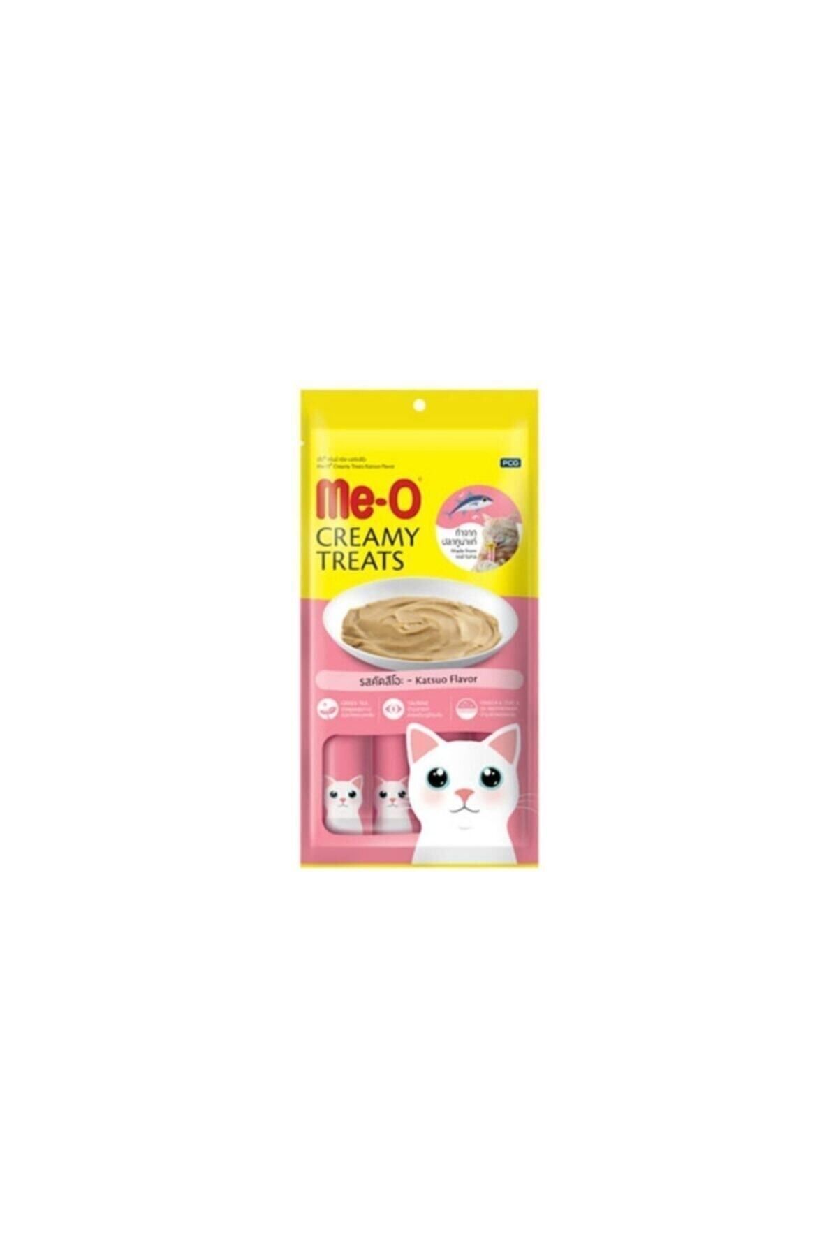 Meo Kremalı Çizgili Orkinos Balıklı Kedi Sıvı Ödül Maması 4x15 Gr