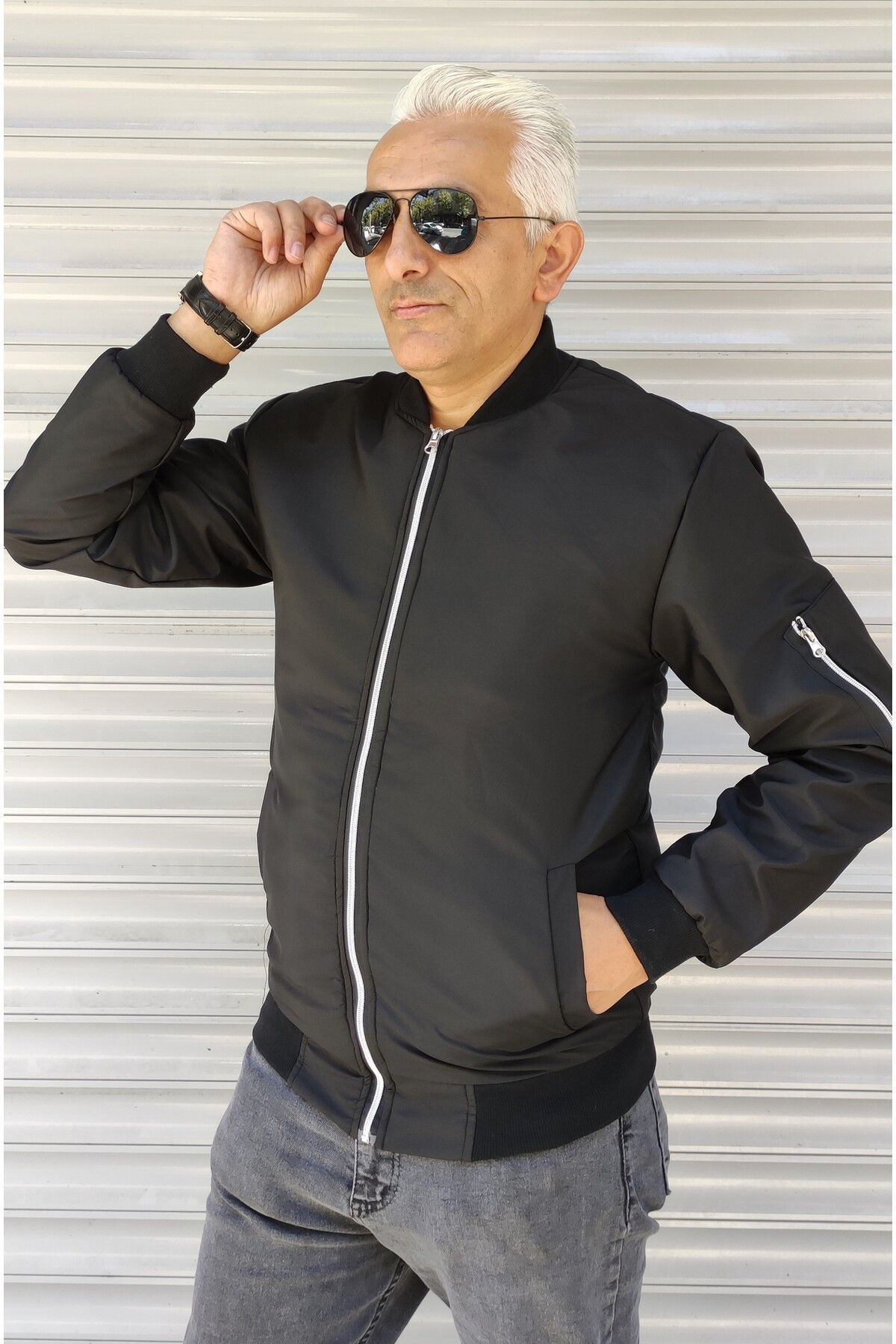 KEEP DOWN Bomber Thick Coat Wind And Waterproof