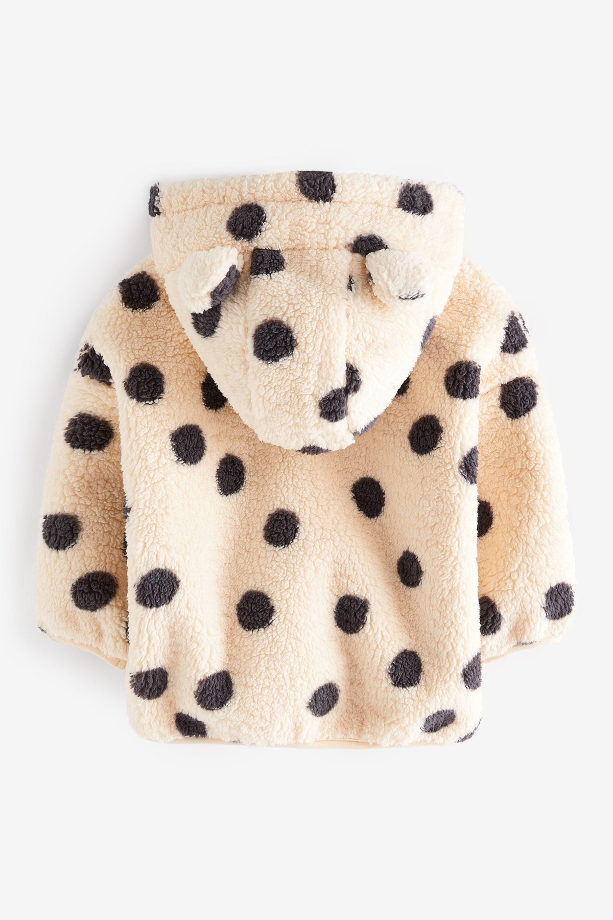 Next Baby Krem Puantiyeli Fermuarlı Kapüşonlu Ceket fotoğrafı 4 (önizleme)