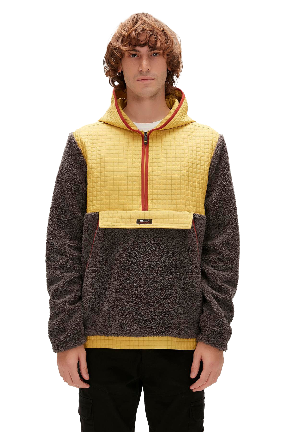 Bad Bear Leonard Half-Zıp Plush Peluş Kapüşonlu Erkek SweatShirt