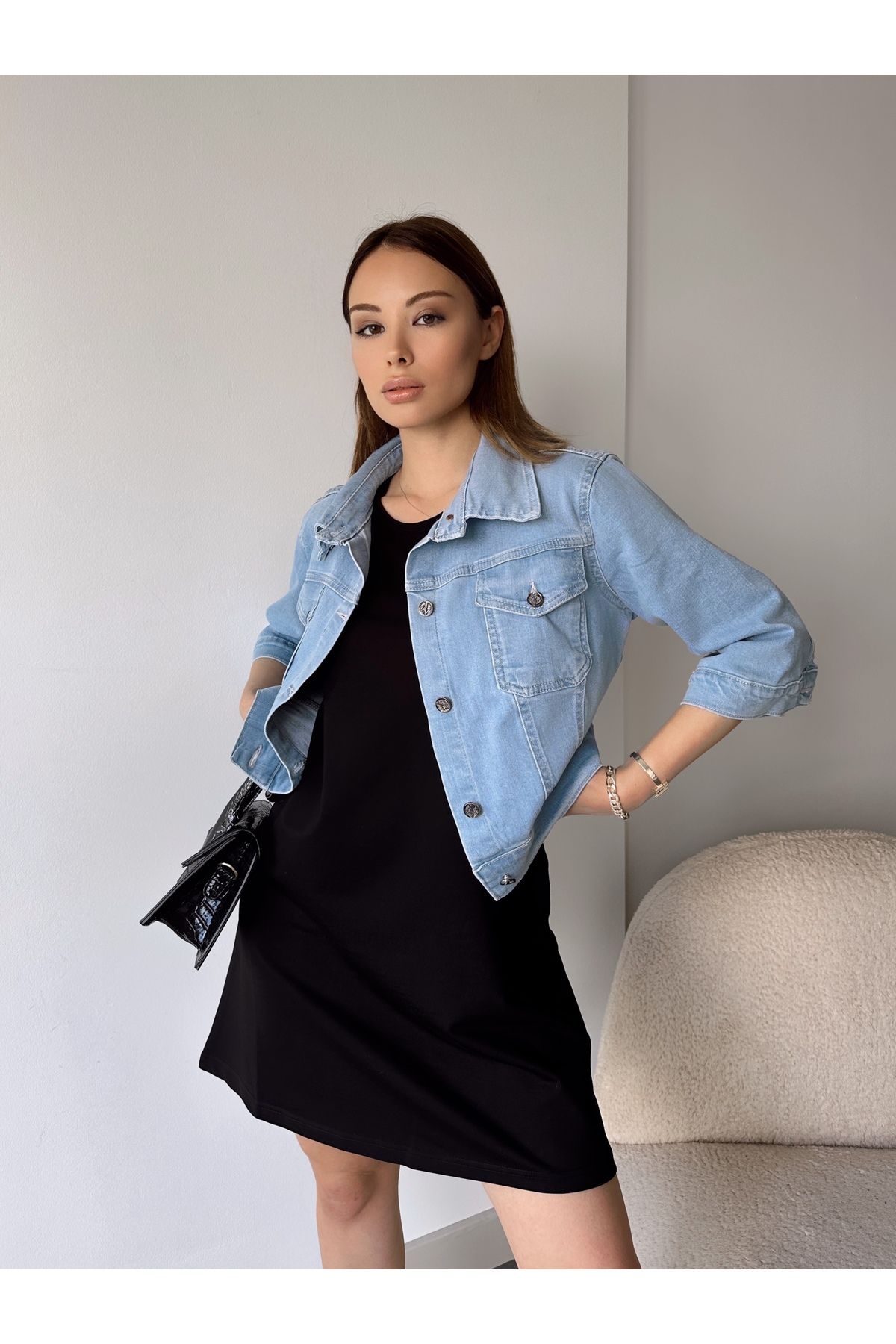 Women's denim discount suit jackets