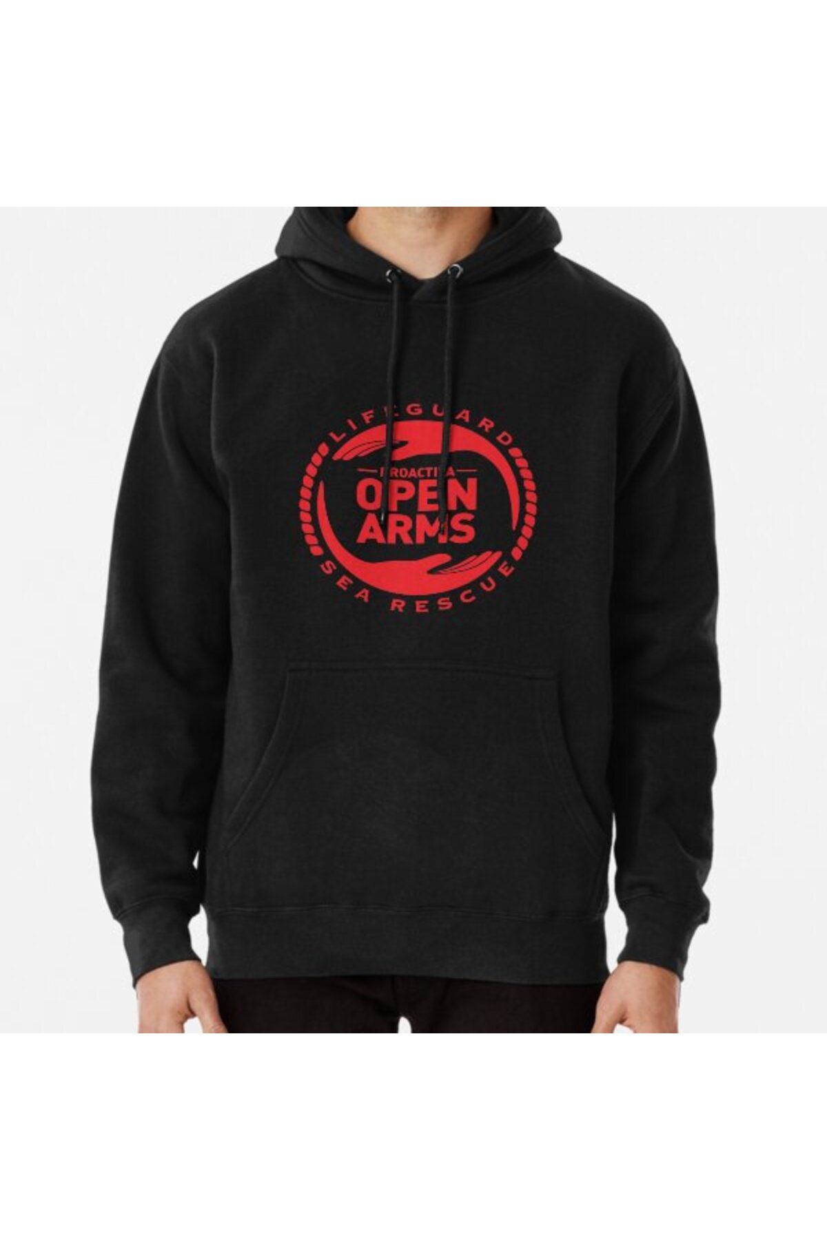 Open arms logo on sale hoodie