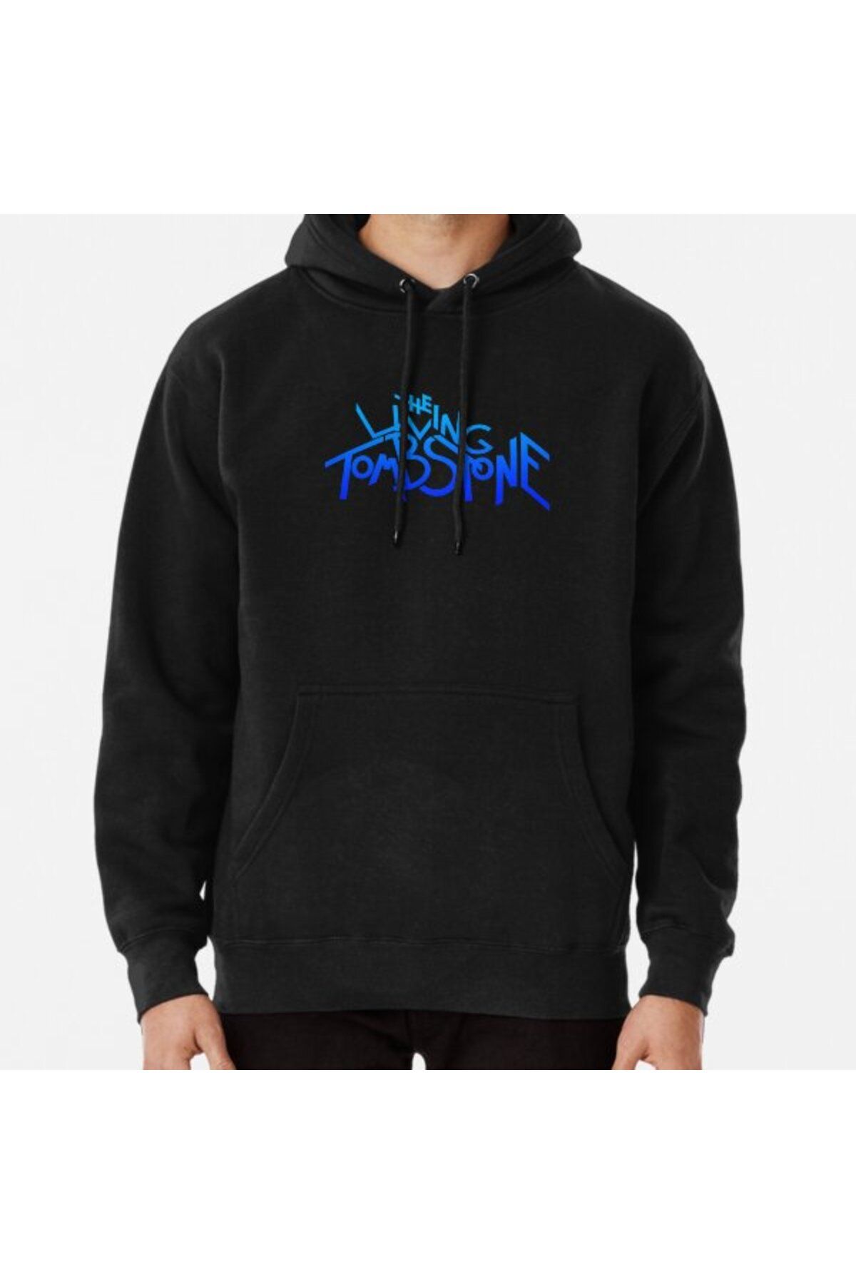 The living on sale tombstone hoodie