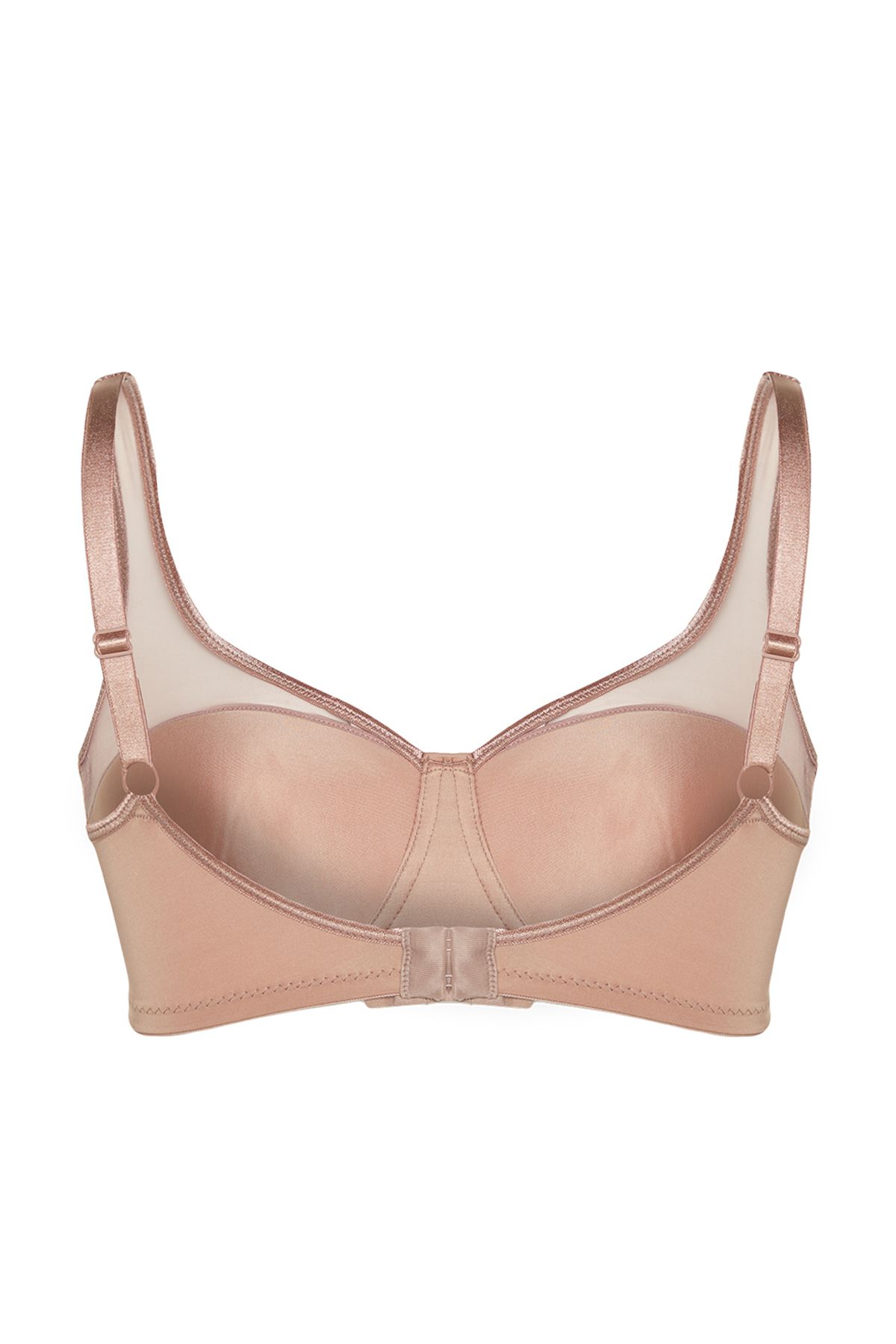 Trendyol Curve-Plus Size Gathering Mesh Detailed Bra - Fixed Coverage and Ironable TBBAW23CW00004 8