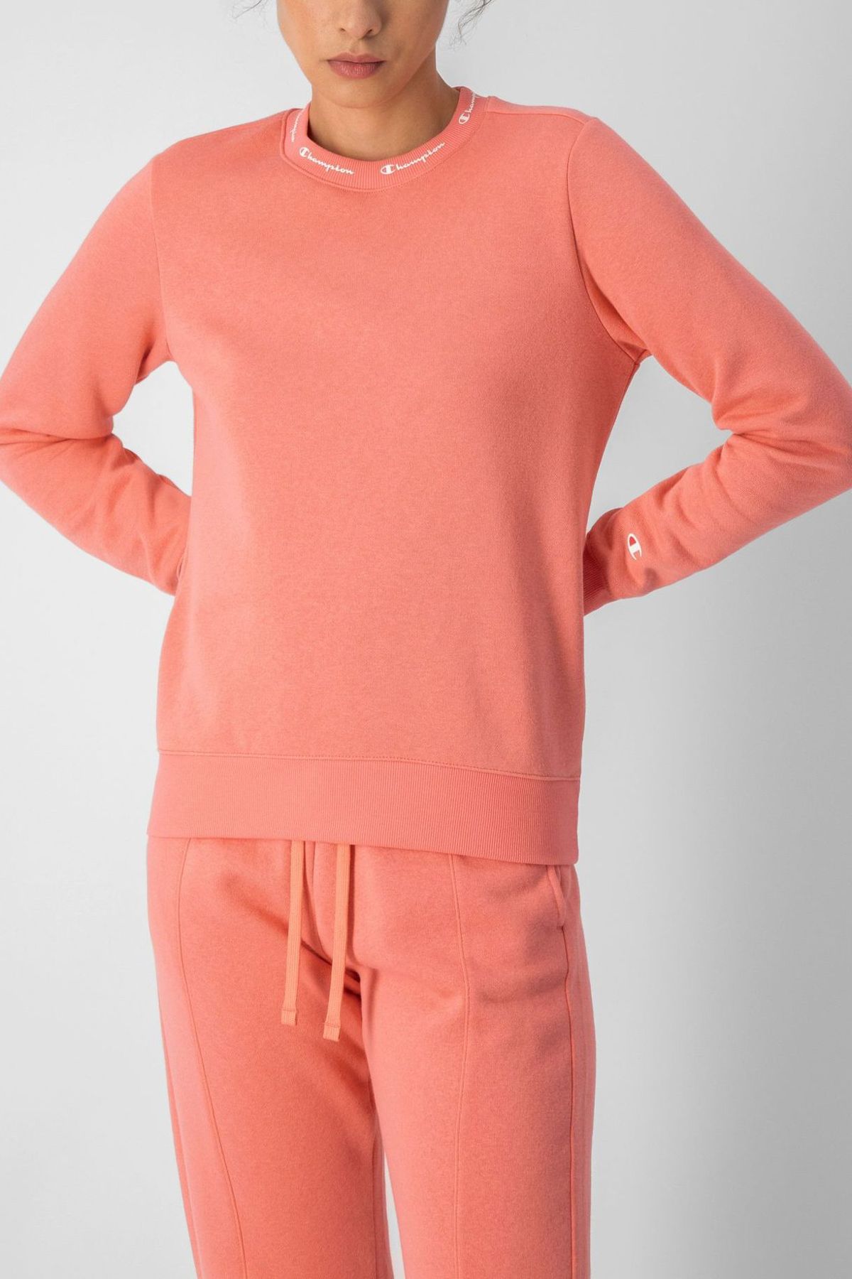 Champion sweatsuit shop women pink