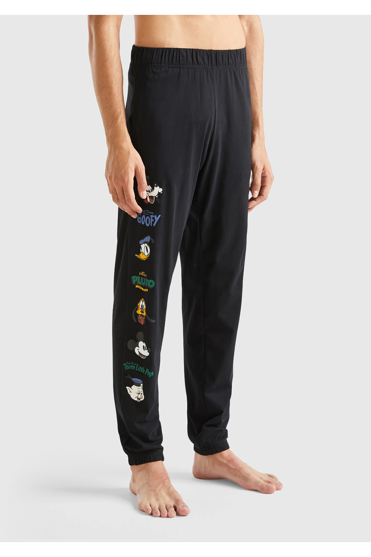 یونایتد کالرز آو بنتون شلوار ورزشی مردانه مشکی با طرح دیزنی
