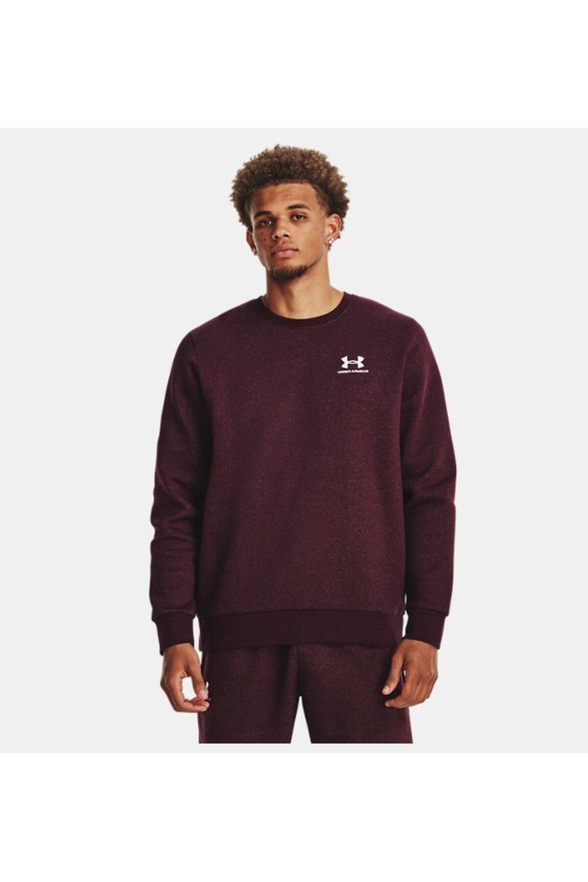 سویشرت ورزشی قرمز مردانه یقه دوچرخه ضروری در UA 1374250 601 Under Armour