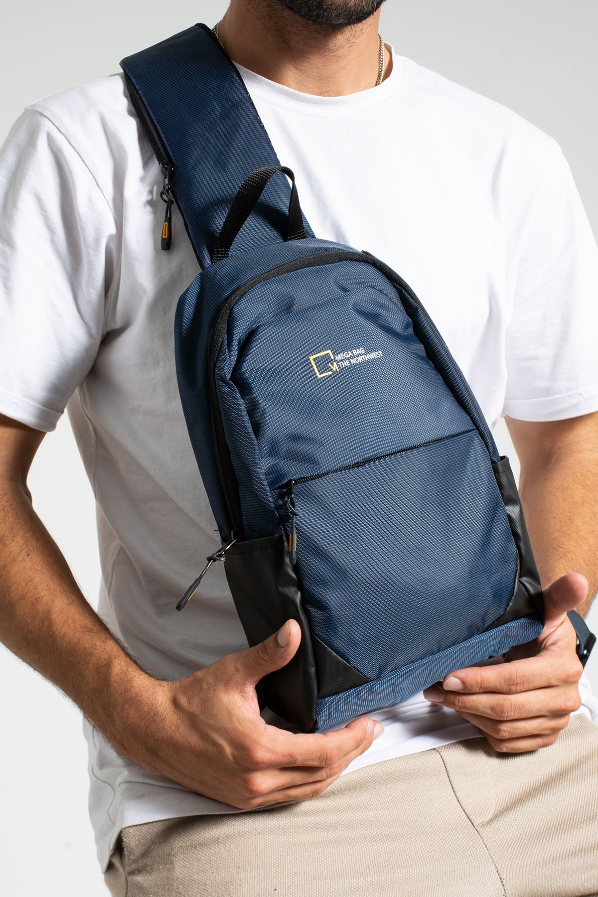 Mega Bag The Northwest Çapraz Bodybag Erkek Çantası - Lacivert