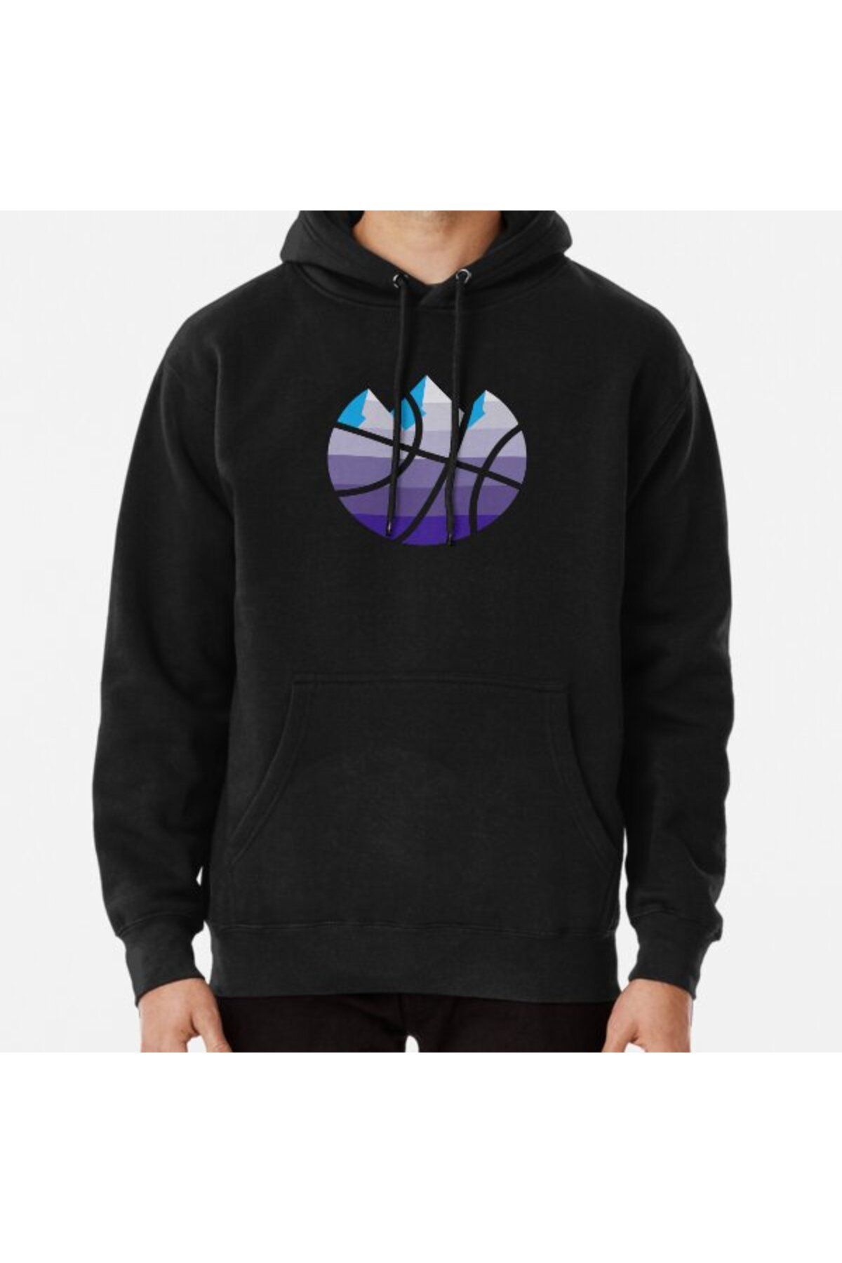 ZOKAWEAR Utah Jazz Mountain Logo Printed Sweatshirt Hoodie Trendyol