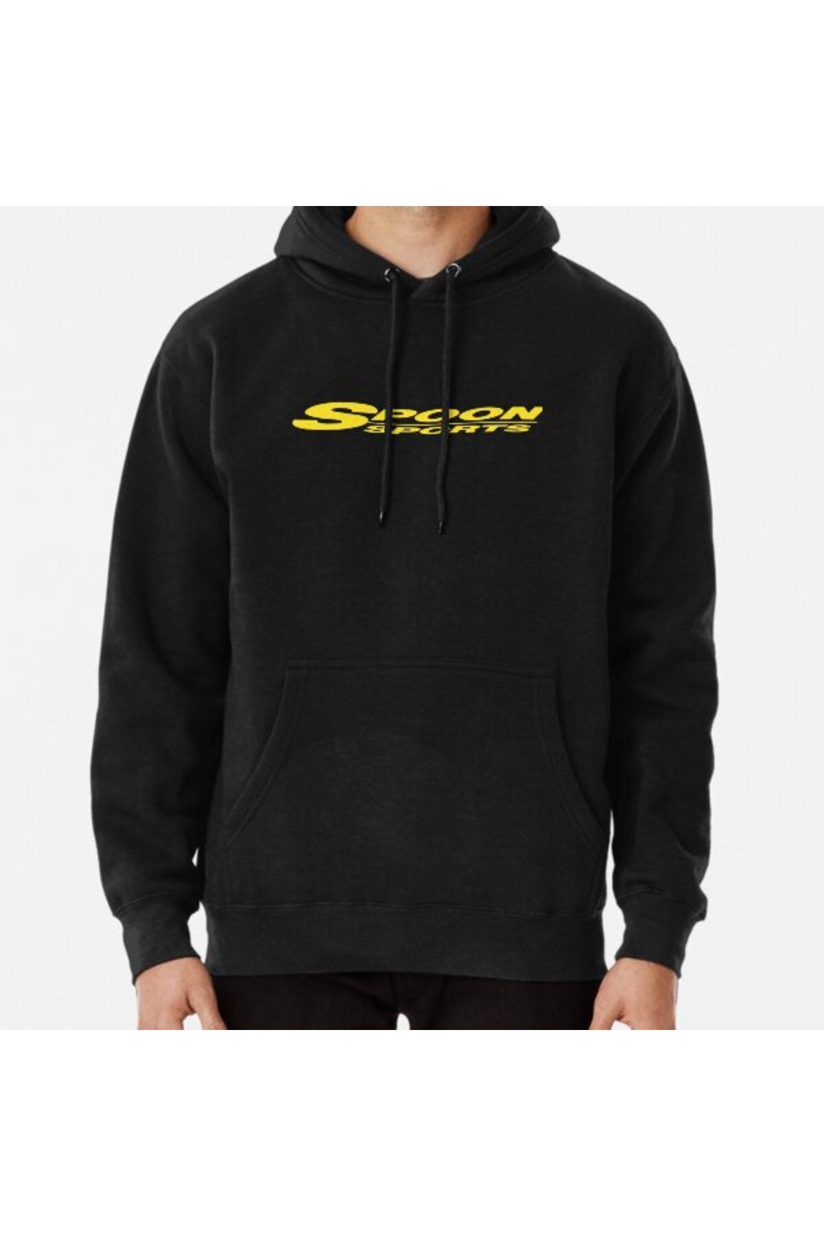 ZOKAWEAR Spoon Sports Yellow Printed Sweatshirt Hoodie Trendyol