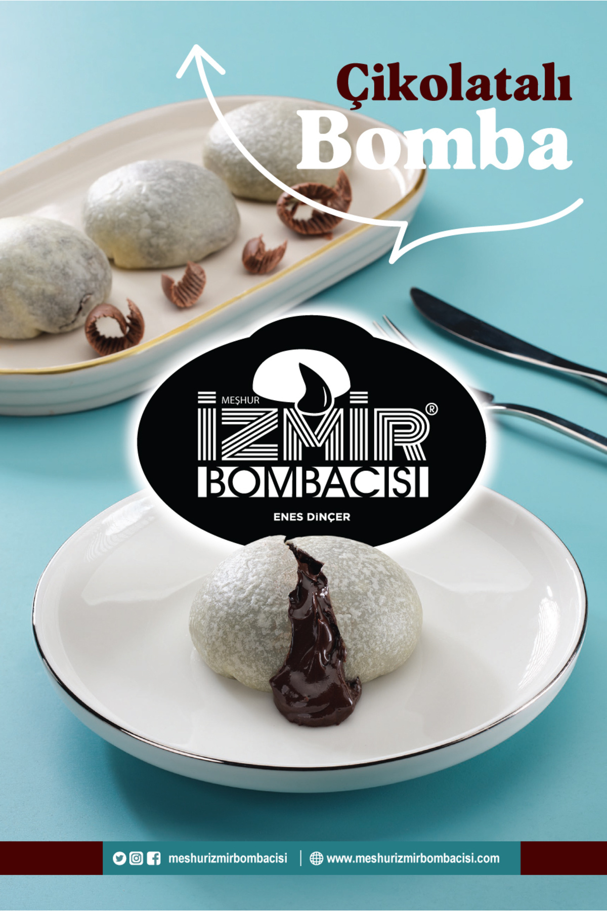 Meşhur İzmir Bombacısı Enes Dinçer Meşhur İzmir Bombacısı Klasik Çikolatalı İzmir Bombası 6'lı Özel Kutusunda