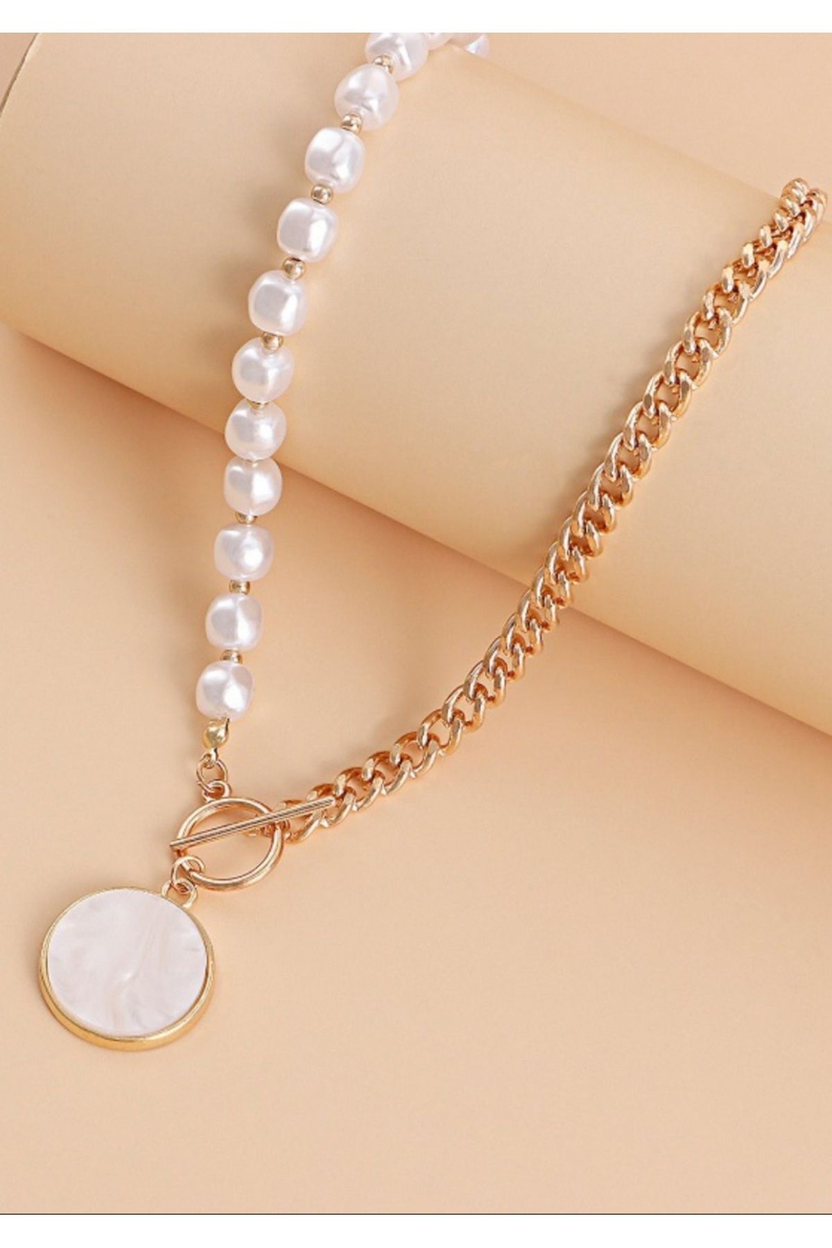 Pearl Jewelry Necklace Beige Stylish night Trendyol