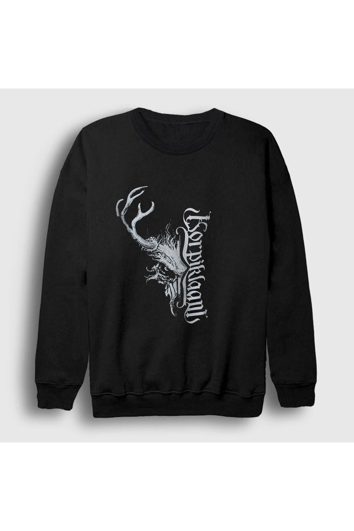 ZOKAWEAR Unisex Black Skull Korpiklaani Sweatshirt 161953tt Trendyol