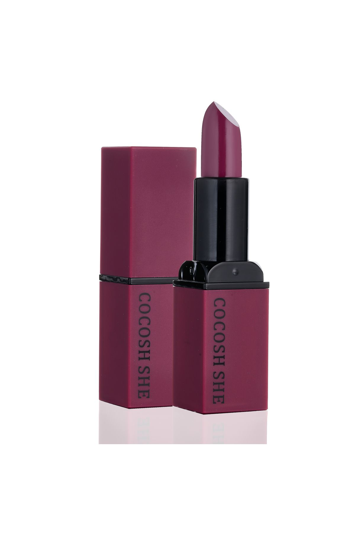 رژ لب کرمی رنگ رژ لب 02 Boysenberry، اثر مرطوب کننده، فرمول کرمی، پایان نرم Cocosh She