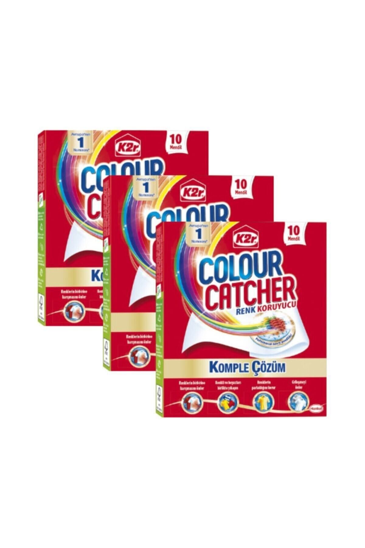 K2R Colour Catcher Renk Koruyucu Mendil 10'lu 3 Paket