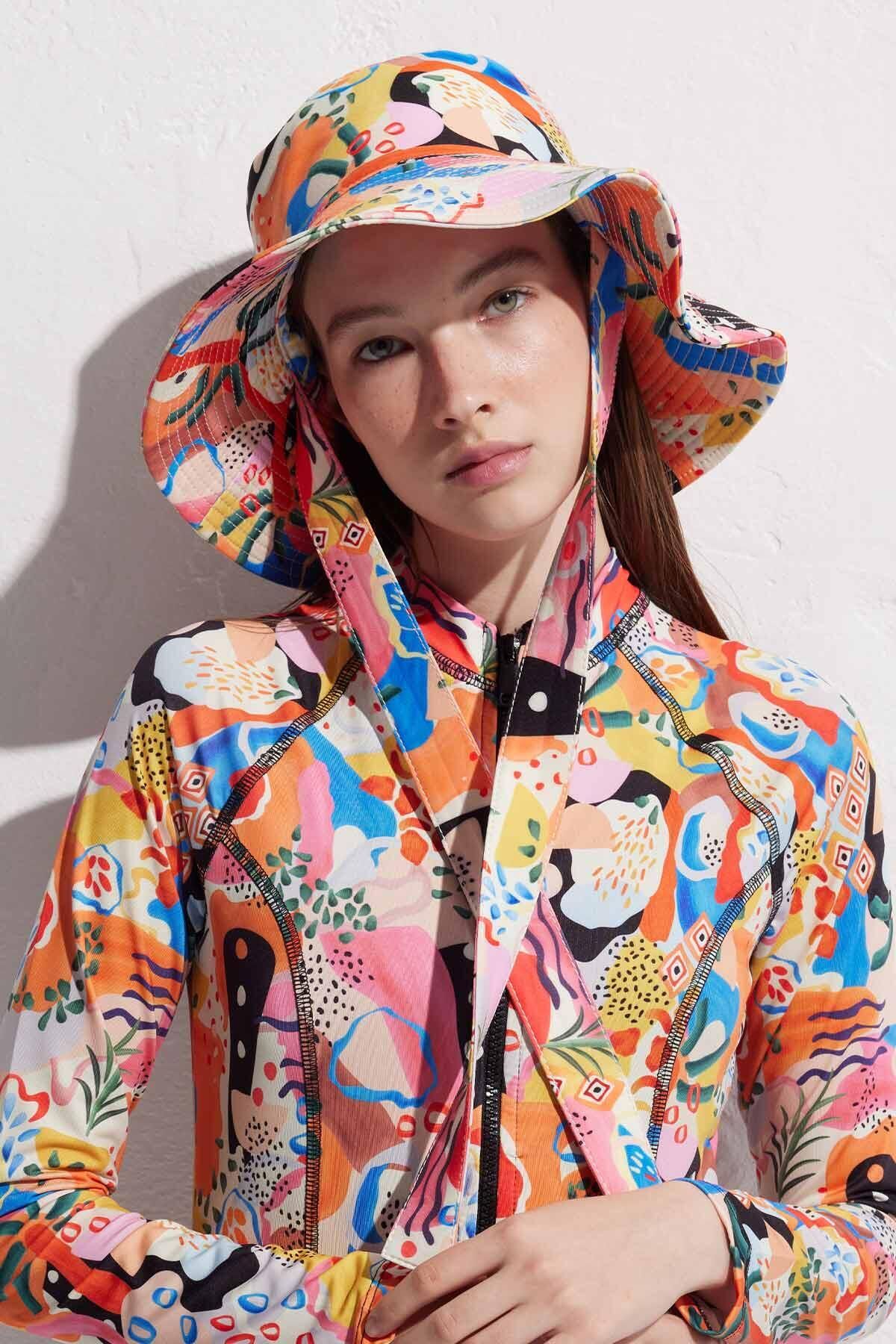 Manuka-LINKED BUCKET HAT ABSTRACT 2