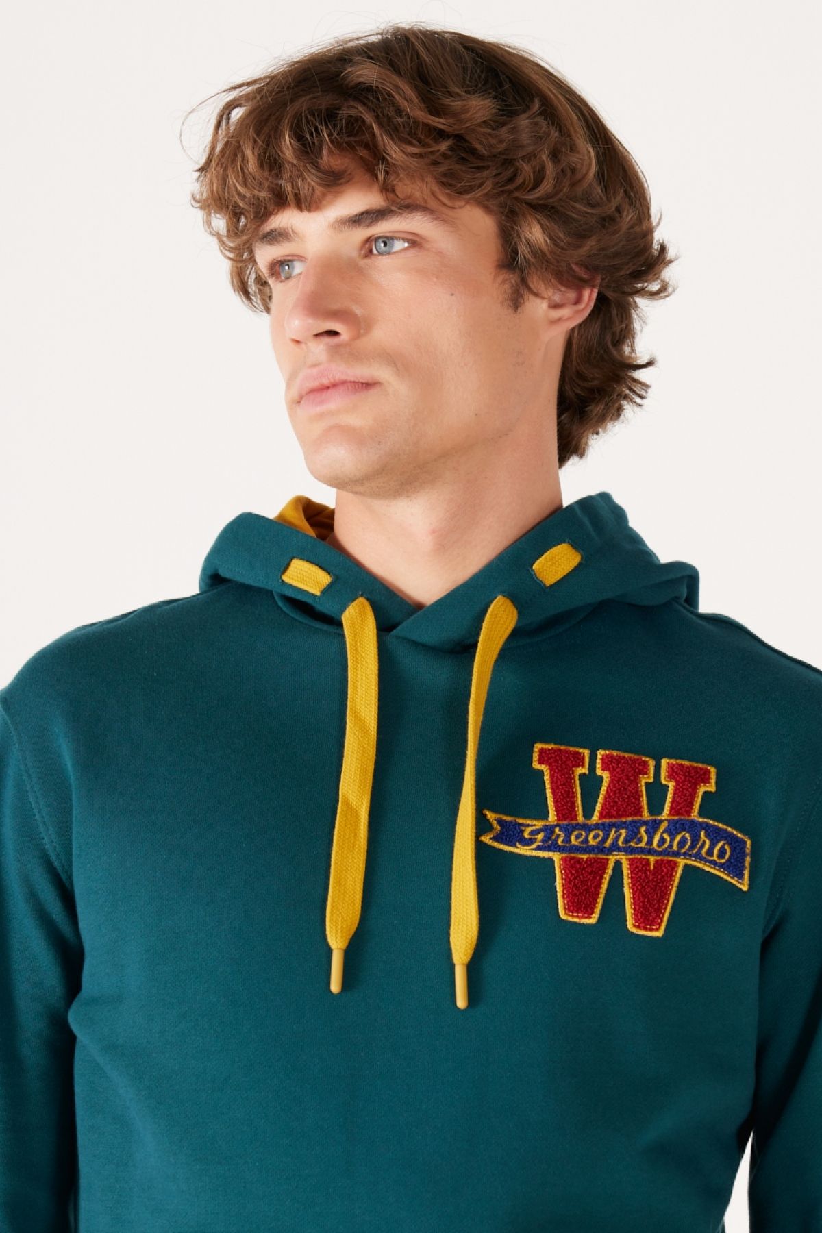 سویشرت سبز مردانه به طور منظم مناسب و معمولی برش خورده تیره Wrangler