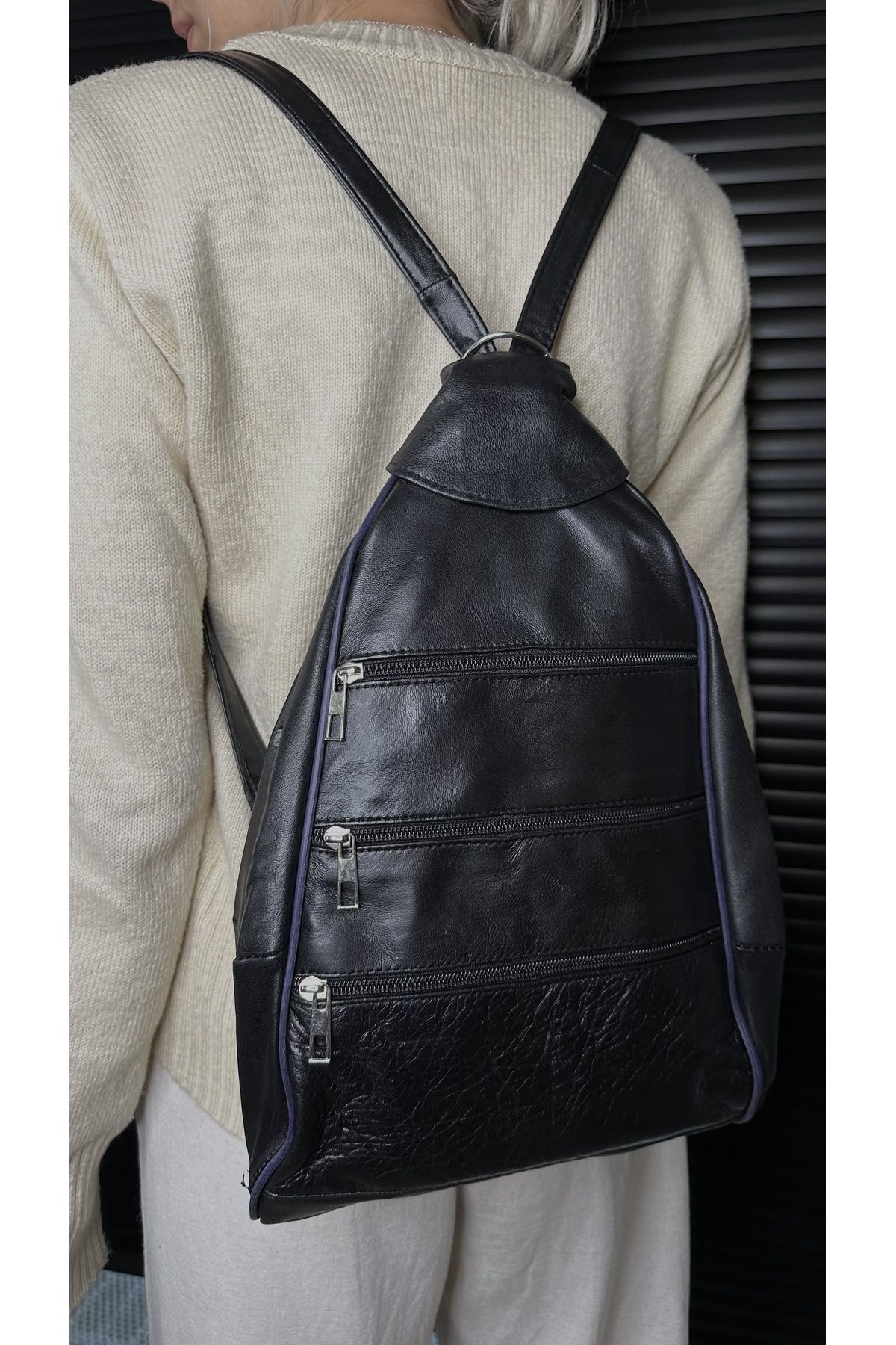 tahiroğlu deri 1987 Rucsac De Dama Din Piele Naturala Unisex - One Size
