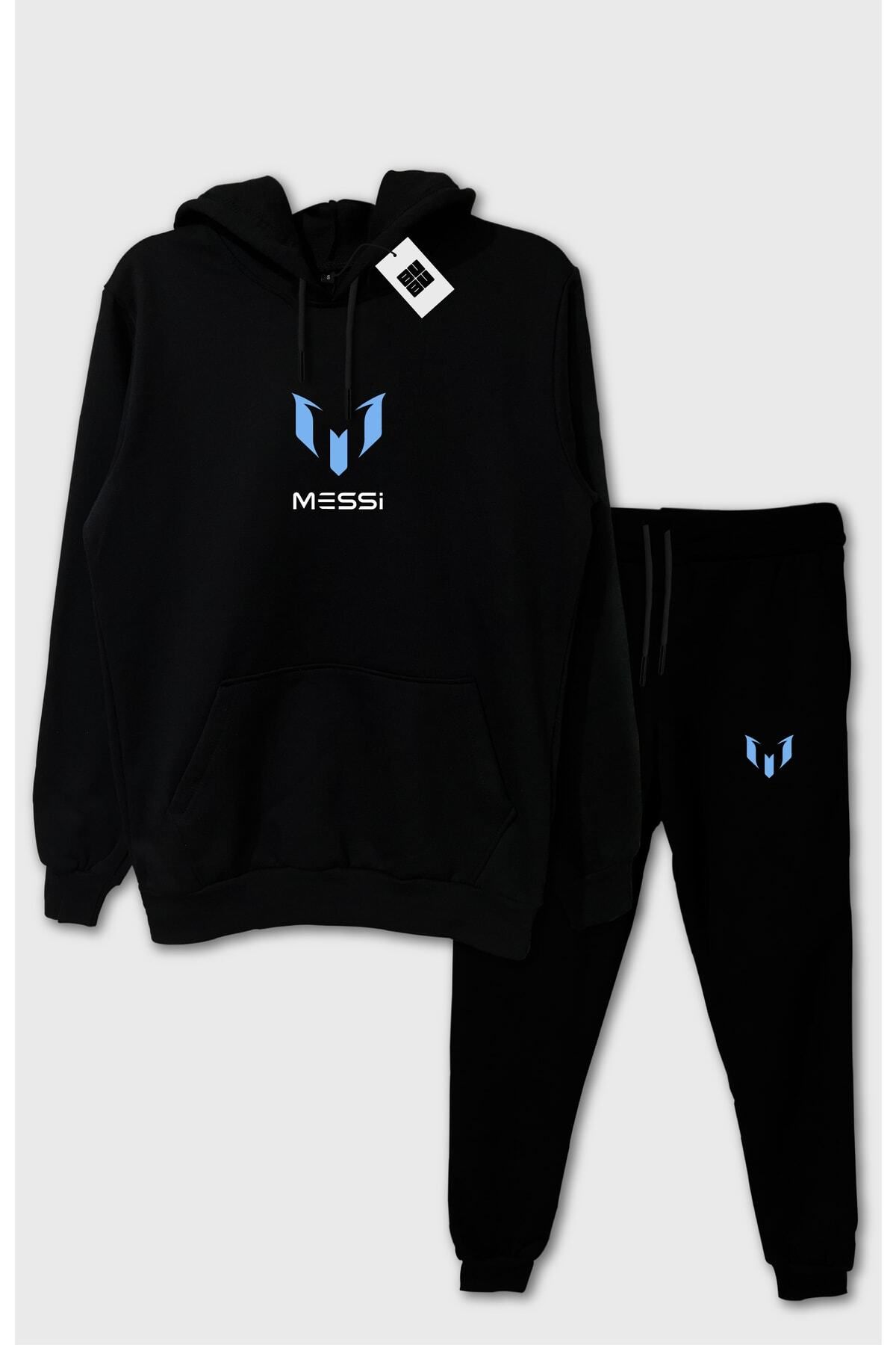 BUBU DESIGN 2 Piece Messi Hooded Sweatshirt and Tracksuit Unisex
