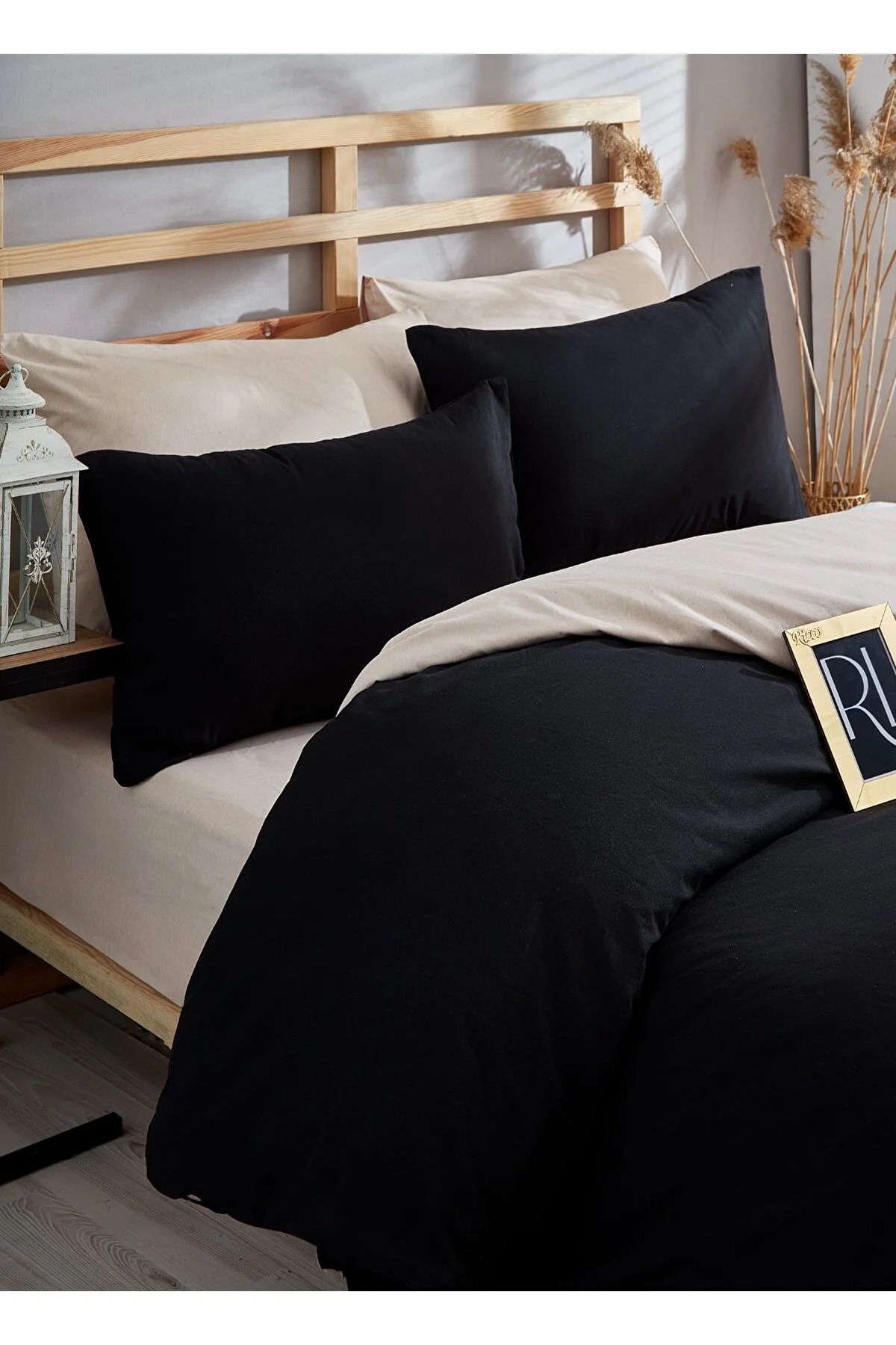 esseHM-Plain Cotton Single Duvet Cover Set (WITHOUT BED) 2