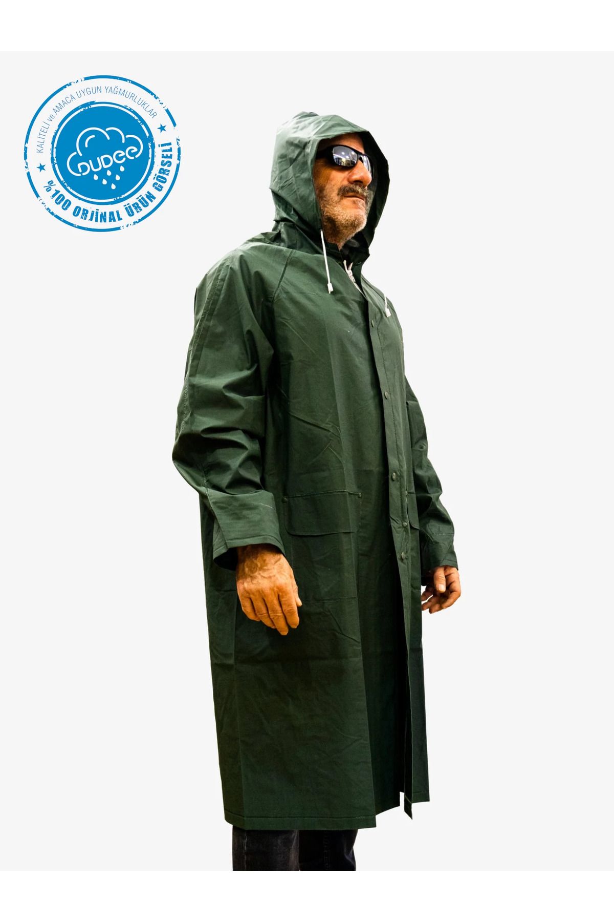 Toptanc Amca Raincoat Green Parka Trendyol