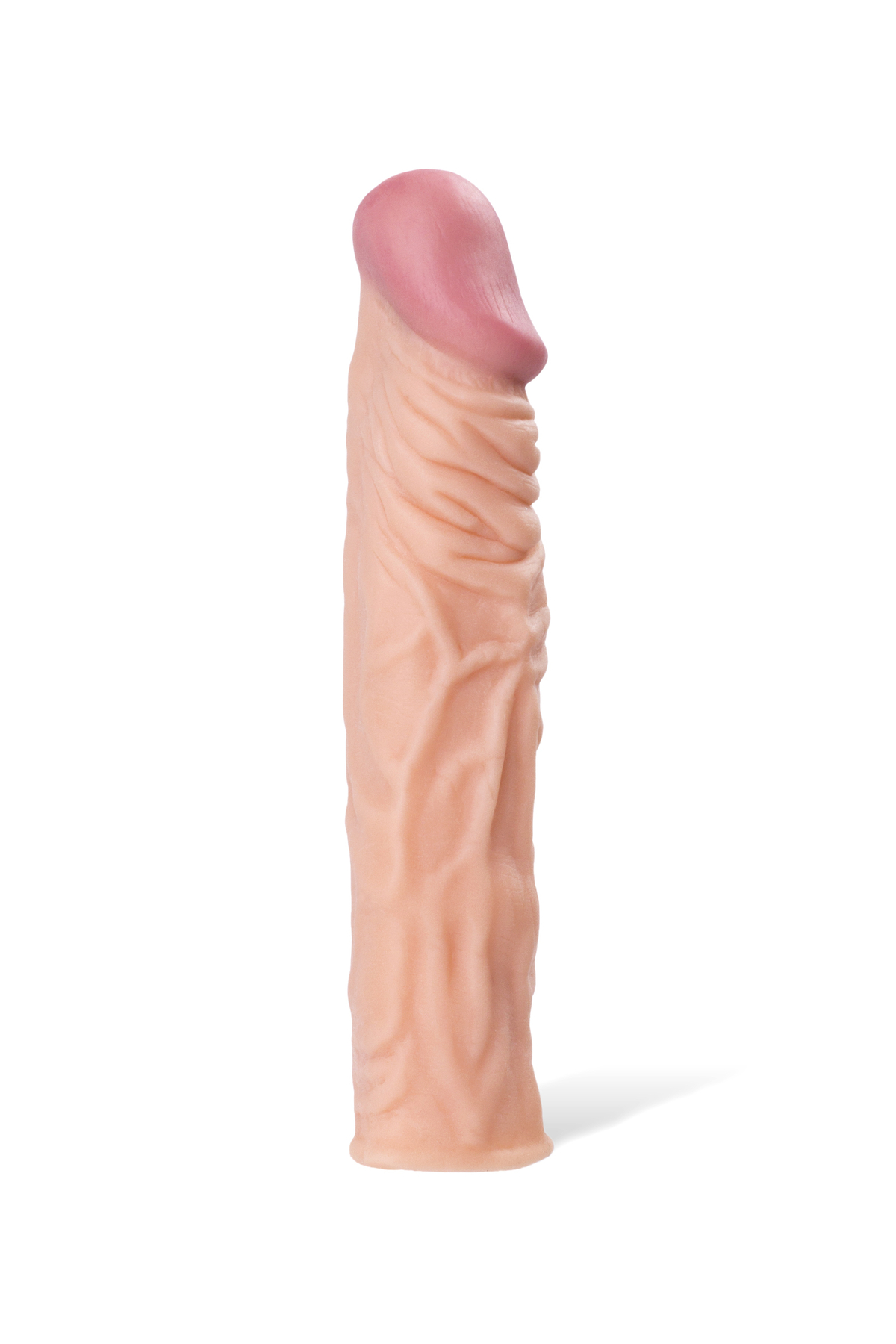 19,5 Cm Penis Kılıfı Softskin Gerçekci Dildo Kılıf Damarlı Ten Rengi 2