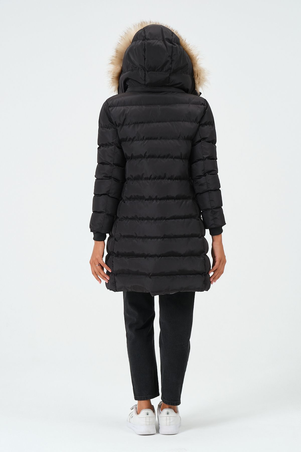 Calvin klein jeans mid weight long deals down coat