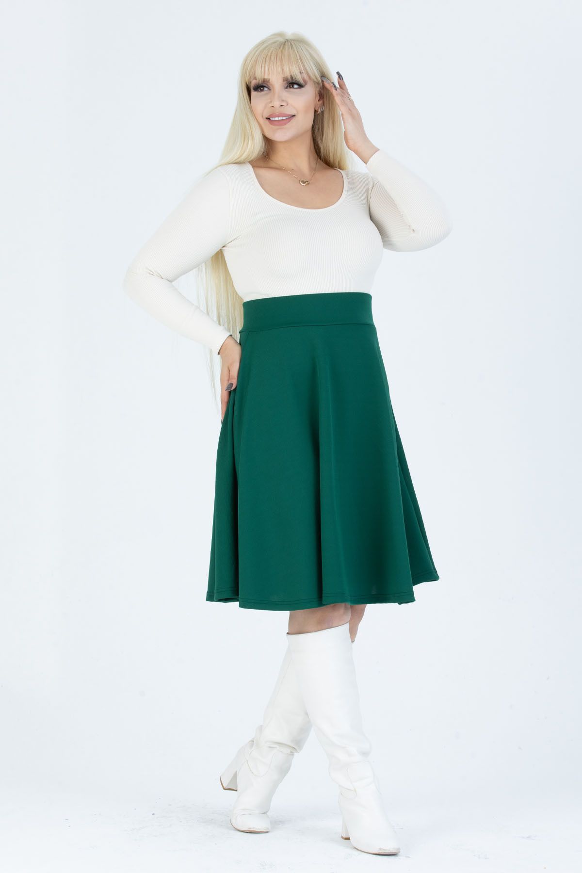 Green skirt sales outfit xxl