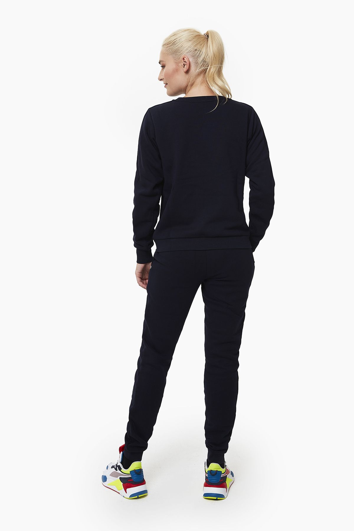 Style The Bump-Silvia Stripe Detailed Navy Blue Tracksuit Set 7