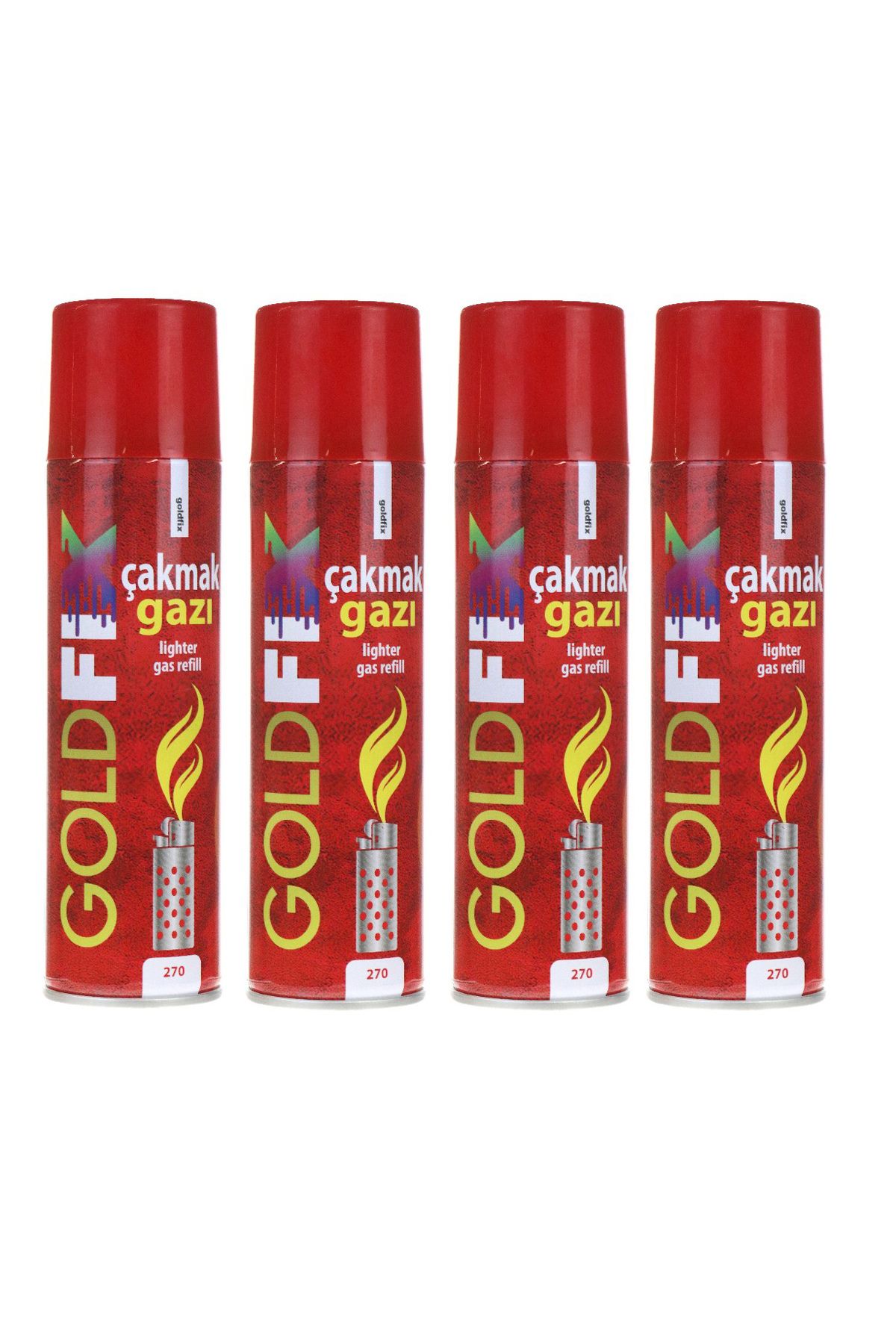 GOLDFİX ÇAKMAK GAZI 270 ML 4 ADET