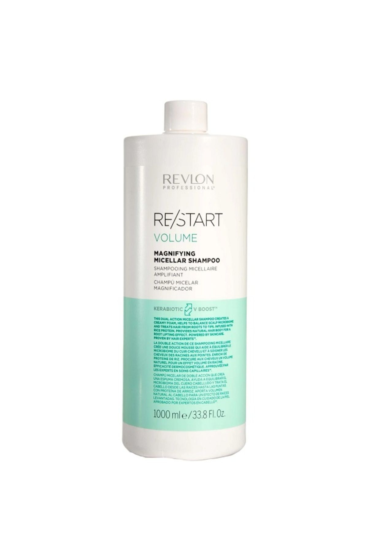 Revlon-Restart Volume Cutting and Texturizing Micellar Shampoo 1000 ml - DEMBA602 1