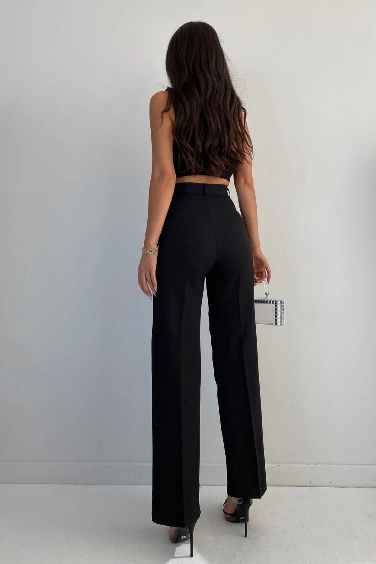 Autumn Palazzo High Waisted Palazzo Pants With Top For Women With
