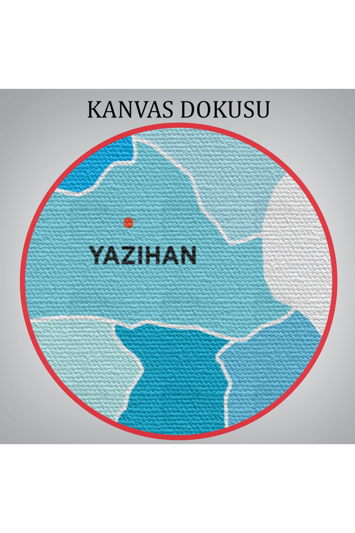Malatya İli ve İlçeler Haritası Dekoratif Kanvas Tablo 1411 görsel 6