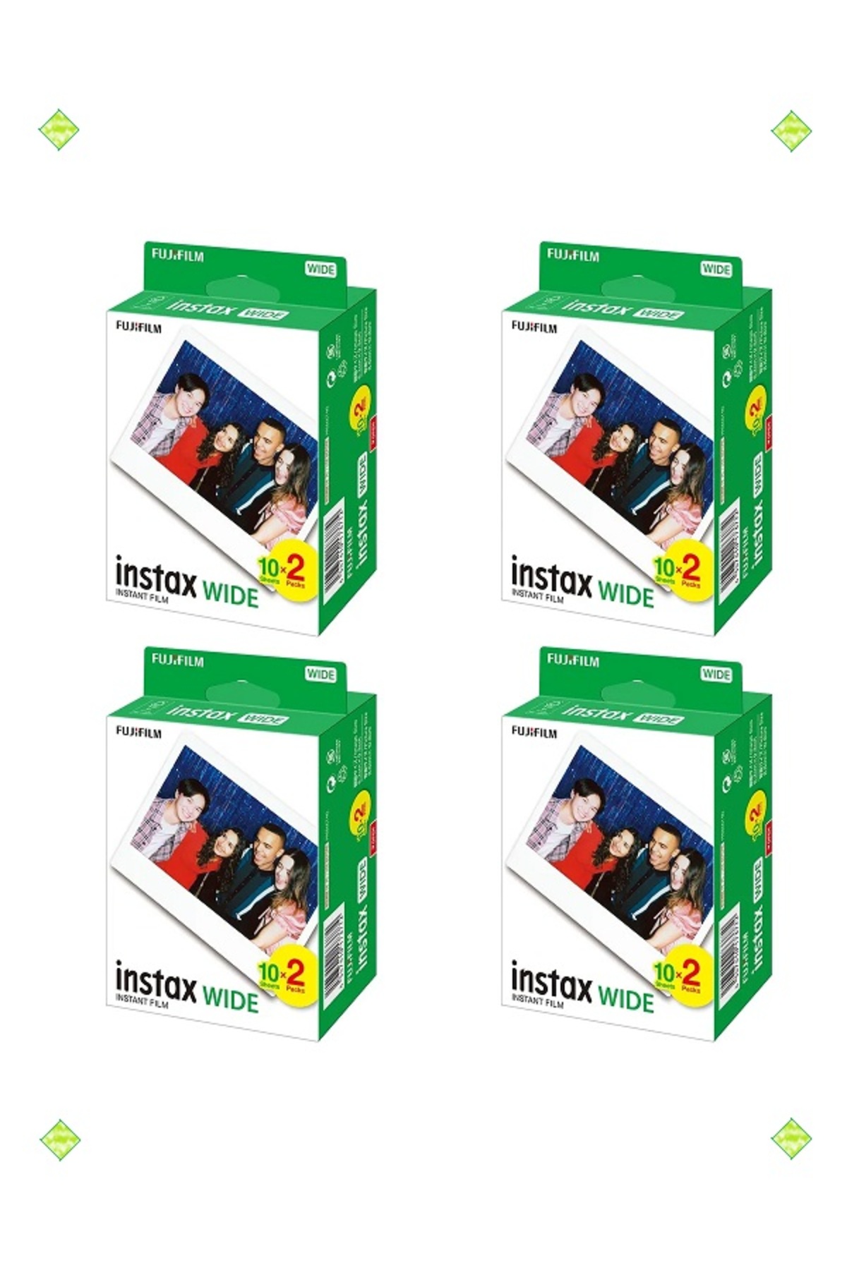 Instax Wide 20-Piece Film Set of 4 80 Pos